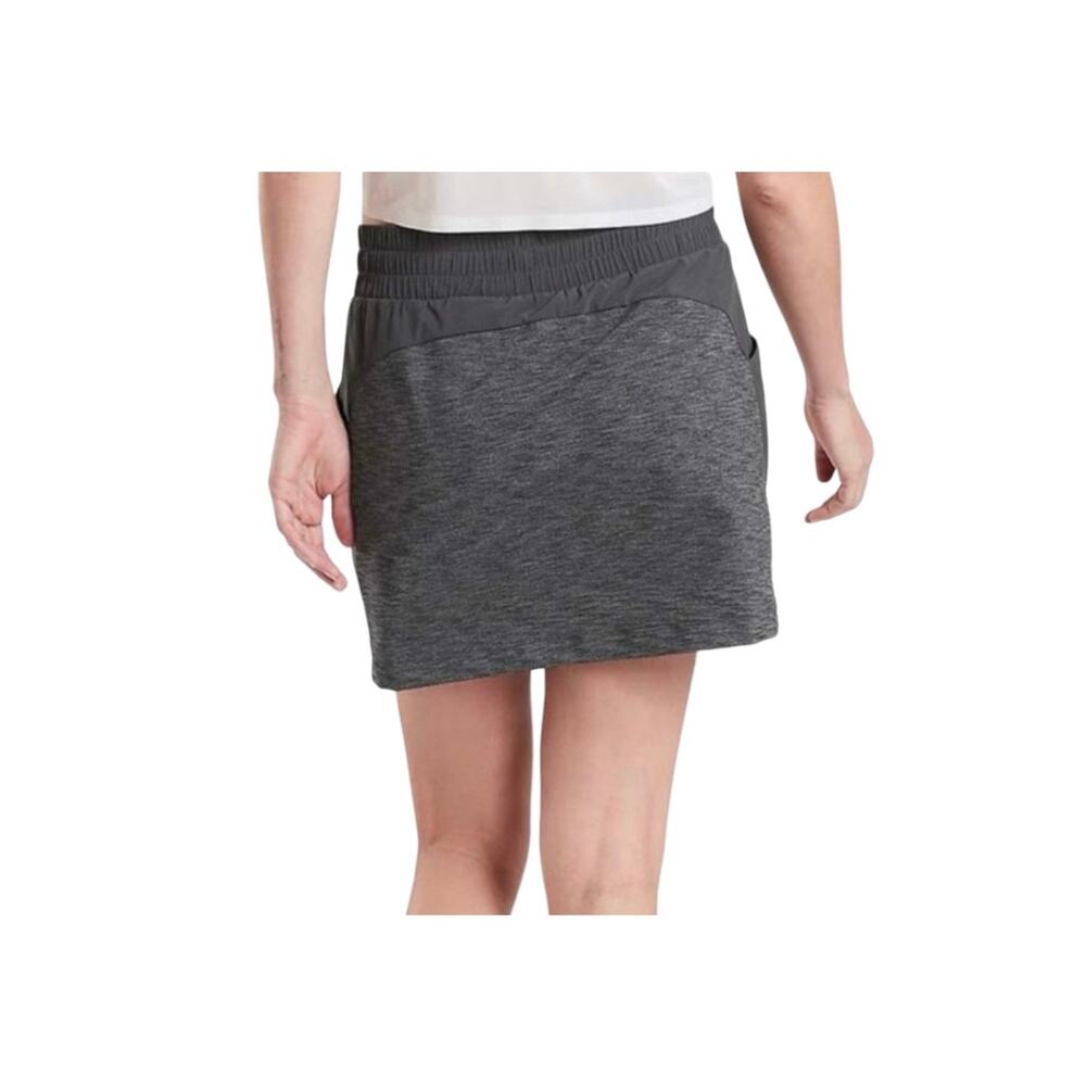 Athleta Excursion Gray Hybrid Athletic Skirt Skort Medium - Picture 2 of 11